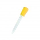 5ml Silicone Baby Medicine Feeder Dropper Graduated Pipette Liquid Food Dropper School Lab Supplies yellow