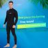 5mm One piece Snorkeling Wetsuit Coldproof Front Zipper Long Sleeves Underwater Surfing Swimsuit black XS 45 50 kg