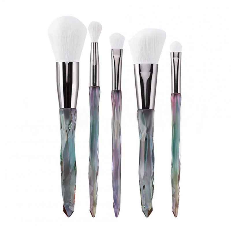 5pcs/10pcs Makeup Brush Set Crystal Gradient Color Brush Set Makeup Tools