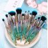 5pcs 10pcs Makeup Brush Set Crystal Gradient Color Brush Set Makeup Tools