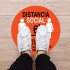 5pcs 10pcs Safety Notice Floor Marker Social Distancing Floor Decals For Floor Spanish Version 5pcs