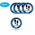 5pcs 10pcs Social Distancing Floor Decals For Floor Safety Notice Floor Marker We Are Stangding Together Stand Here Only 6 feet apart 5pcs