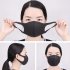 5pcs 10pcs Thin Face Sponge Mask Washable Breathable Reusable Windproof Dust Resistant black 5PCS