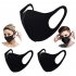 5pcs 10pcs Thin Face Sponge Mask Washable Breathable Reusable Windproof Dust Resistant black 5PCS