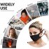 5pcs 10pcs Thin Face Sponge Mask Washable Breathable Reusable Windproof Dust Resistant Pink 5PCS