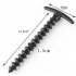 5pcs 14 5cm Portable Plastic Screw Spiral Tent Peg Stakes Nail Outdoor Camping Awning Trip Kit black