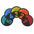5pcs Children Basketball Training Mat With Carry Bag Digital Mark Disc Plane Basketball Trainer Training Equipment Basketball Logo Mat Set Sizes 1 5  with Carry