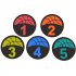 5pcs Children Basketball Training Mat With Carry Bag Digital Mark Disc Plane Basketball Trainer Training Equipment Basketball Logo Mat Set Sizes 1 5  with Carry