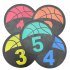 5pcs Children Basketball Training Mat With Carry Bag Digital Mark Disc Plane Basketball Trainer Training Equipment Basketball Logo Mat Set Sizes 1 5  with Carry