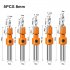 5pcs Countersink Drill Bit Set With 8 10mm Shank Heavy Duty Construction Woodworking Tool For Steel Wood Plastic Sheet Metal 5PCS  blade diameter 10mm 