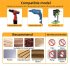5pcs Countersink Drill Bit Set With 8 10mm Shank Heavy Duty Construction Woodworking Tool For Steel Wood Plastic Sheet Metal 5PCS  blade diameter 10mm 