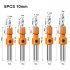5pcs Countersink Drill Bit Set With 8 10mm Shank Heavy Duty Construction Woodworking Tool For Steel Wood Plastic Sheet Metal 5PCS  blade diameter 10mm 