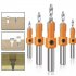 5pcs Countersink Drill Bit Set With 8 10mm Shank Heavy Duty Construction Woodworking Tool For Steel Wood Plastic Sheet Metal 5PCS  blade diameter 10mm 