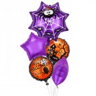 5pcs Halloween Foil Balloons Cat Ghost Spider Pumpkin Bat Balloon For Birthday Halloween Party Decorations Supplies Set 11