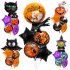 5pcs Halloween Foil Balloons Cat Ghost Spider Pumpkin Bat Balloon For Birthday Halloween Party Decorations Supplies Set 12
