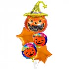 5pcs Halloween Foil Balloons Cat Ghost Spider Pumpkin Bat Balloon For Birthday Halloween Party Decorations Supplies Set 12