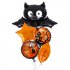 5pcs Halloween Foil Balloons Cat Ghost Spider Pumpkin Bat Balloon For Birthday Halloween Party Decorations Supplies Set 12
