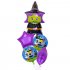 5pcs Halloween Foil Balloons Cat Ghost Spider Pumpkin Bat Balloon For Birthday Halloween Party Decorations Supplies Set 12