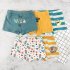 5pcs Kids Underwears Boy Pure Cotton Breathable Stripe Fashion Boxer Briefs As shown