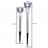 5pcs Outdoor LED Solar Lawn Lights With 2V 40MAH Solar Panel IP55 Waterproof Stainless Steel Stake Lights Garden Lamp  4 5 x 29 5cm 5 5 x 36 5cm  5 5cm