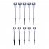 5pcs Outdoor LED Solar Lawn Lights With 2V 40MAH Solar Panel IP55 Waterproof Stainless Steel Stake Lights Garden Lamp  4 5 x 29 5cm 5 5 x 36 5cm  5 5cm