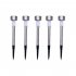 5pcs Outdoor LED Solar Lawn Lights With 2V 40MAH Solar Panel IP55 Waterproof Stainless Steel Stake Lights Garden Lamp  4 5 x 29 5cm 5 5 x 36 5cm  4 5cm