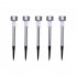 5pcs Outdoor LED Solar Lawn Lights With 2V 40MAH Solar Panel IP55 Waterproof Stainless Steel Stake Lights Garden Lamp  4 5 x 29 5cm 5 5 x 36 5cm  5 5cm