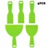 5pcs Plastic Flexible Paint Scraper Razor Blades Tool Steel Blades for Painting Green