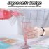 5pcs Wine Glass Set With Storage Container  30x8 5cm Detachable Bottom Plastic Wine Glasses  Bar Goblet Champagne Glass Cold Drink Glass green