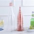 5pcs Wine Glass Set With Storage Container  30x8 5cm Detachable Bottom Plastic Wine Glasses  Bar Goblet Champagne Glass Cold Drink Glass pink