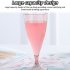 5pcs Wine Glass Set With Storage Container  30x8 5cm Detachable Bottom Plastic Wine Glasses  Bar Goblet Champagne Glass Cold Drink Glass pink