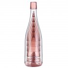 5pcs Wine Glass Set With Storage Container, 30x8.5cm Detachable Bottom Plastic Wine Glasses, Bar Goblet Champagne Glass Cold Drink Glass pink