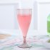5pcs Wine Glass Set With Storage Container  30x8 5cm Detachable Bottom Plastic Wine Glasses  Bar Goblet Champagne Glass Cold Drink Glass green