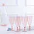 5pcs Wine Glass Set With Storage Container  30x8 5cm Detachable Bottom Plastic Wine Glasses  Bar Goblet Champagne Glass Cold Drink Glass green