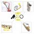 5pcs lot Saxophone Cleaning Tools Care Suit Tube Cloth Wiper with Brush Muffler Coil Universal Strap Kit yellow
