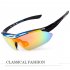 5pcs set 0089 Polarized  Sports  Men  Sunglasses Protection Goggles Eyewear 5 Lens