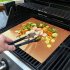 5pcs set Barbecue  Mat Glass Fiber Grill Pad Non stick High Temperature Resistant Thin black 330 400 0 2mm
