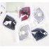 5pcs set Disposable Activated Carbon Anti smog Dustproof KN95 Respirator Wine red