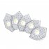 5pcs set Disposable Activated Carbon Anti smog Dustproof KN95 Respirator gray