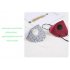 5pcs set Disposable Activated Carbon Anti smog Dustproof KN95 Respirator Wine red