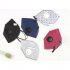 5pcs set Disposable Activated Carbon Anti smog Dustproof KN95 Respirator black