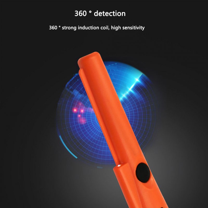 Handheld Metal Detector with Led Light Portable Ip66 Waterproof Dustproof Garden Detecting Tool Blue