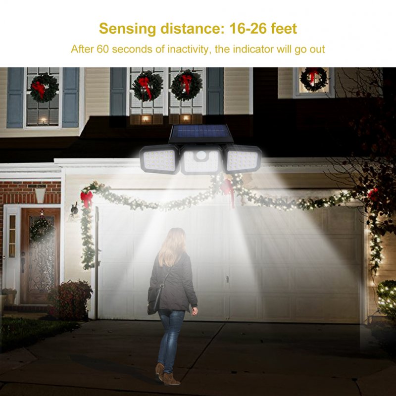 Outdoor Led Solar Light Waterproof Super Bright Motion Sensor Street Lamps For Garden Decoration 