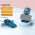 5v 1a Handheld Folding Mini Fan 3 Speeds 180 Degree Adjustable 3000mah Large Capacity Battery Hanging Neck Fan Power Bank F30 Black