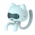 5v 4 5w Portable Baby Stroller Fan Free Hands Hanging Neck Design Handheld Desktop Air Cooler Fan White