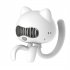 5v 4 5w Portable Baby Stroller Fan Free Hands Hanging Neck Design Handheld Desktop Air Cooler Fan White