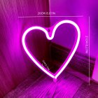 5v Led Neon Light Love Shape For Wedding Party Proposal Birthday Confession Scene Layout Decoration pink