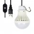 5v Touch Dimming Bulb  Lamp Usb Charging Energy Saving Super Bright Led Bulb Camping Emergency Light  cord Length 2 5 Meters  3000K  warm white 