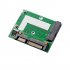 6 0 Gbps Half height 5cm PCI E MSATA SSD to 2 5 inch SATA Adapter Card Converter SATA3 MINI PCI Express Module Board for Desktop Computer green