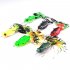 6 35cm 20g Soft Bait Frog Fishing Lures with Tassel Tail Crankbaits for Bass Snakehead Random Colors random color